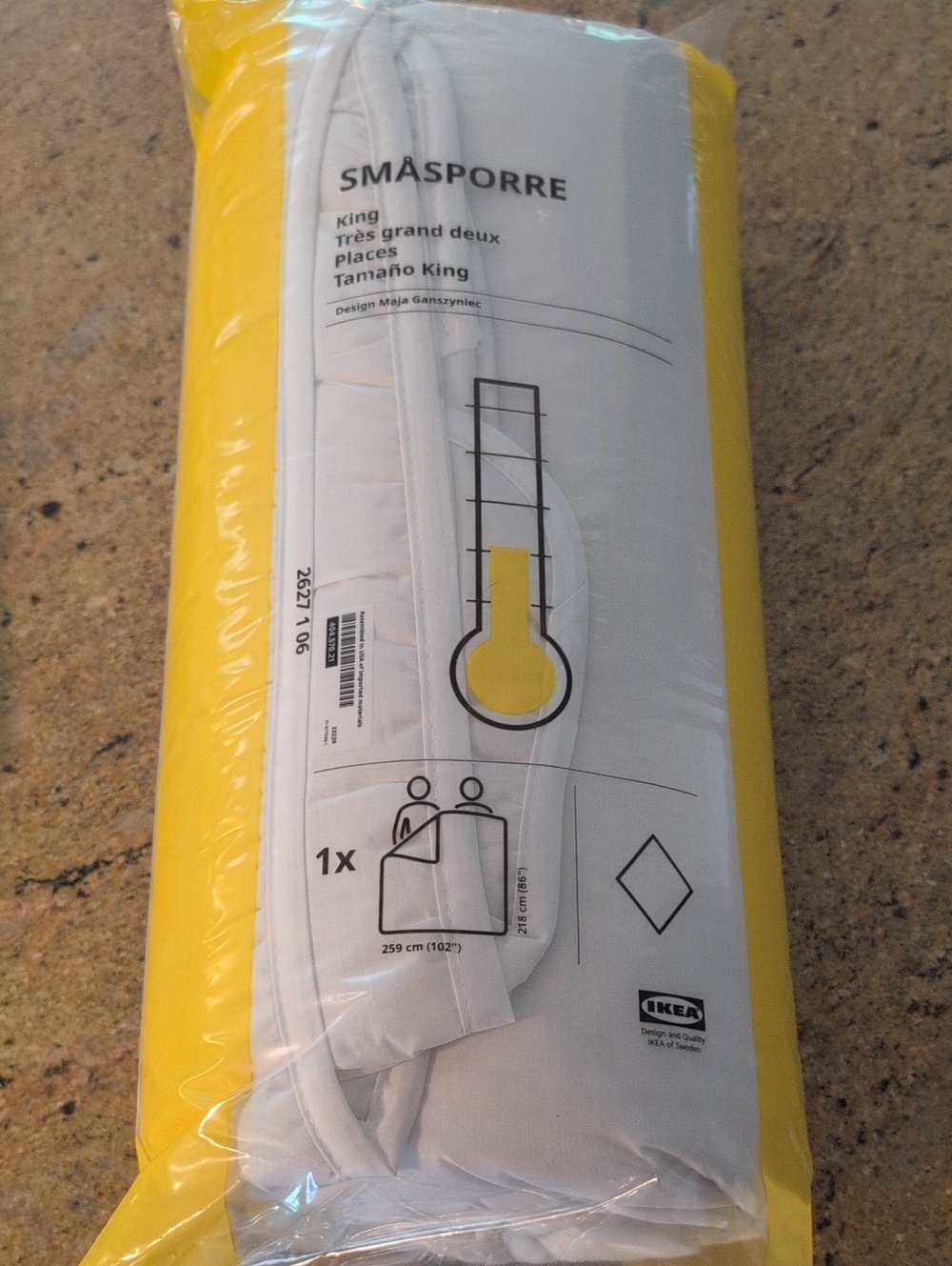 IKEA SMÅSPORRE King Sized Duvet Insert NWT/NIP